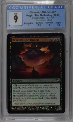 BESEECH THE QUEEN Shadowmoor Foil CGC 9 Q++ Mint MTG [Nostalgium] - Image 1