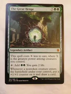 MTG - The Great Henge - Regular Mythic #161 - Throne of Eldraine NM - Image 2