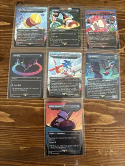 Sonic The Hedgehog X Magic The Gathering Full Non Foil Set. Envelopes Included - Image 1