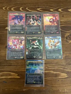 Sonic The Hedgehog X Magic The Gathering Full Non Foil Set. Envelopes Included - Image 3