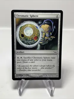 Chromatic Sphere common artifact MTG Mirrodin 151/306 moderate use - Image 1