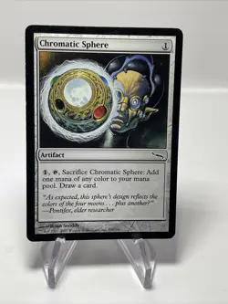 Chromatic Sphere common artifact MTG Mirrodin 151/306 moderate use - Image 2