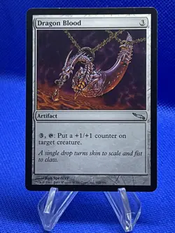 Dragon Blood Uncommon Artifact MTG Mirrodin 163 Light Wear “Vintage” - Image 1