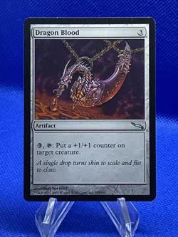Dragon Blood Uncommon Artifact MTG Mirrodin 163 Light Wear “Vintage” - Image 2