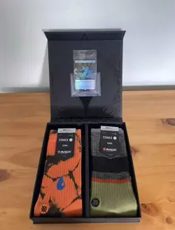 MAGIC THE GATHERING X STANCE CREW SOCKS L w/Winged Boots SEALED Foil Promo MTG - Image 2