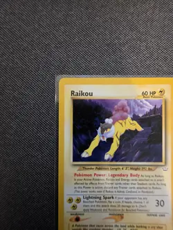 Pokemon Vintage Non Holo Rare Raikou Neo Revelation 22/64 WotC - Image 2