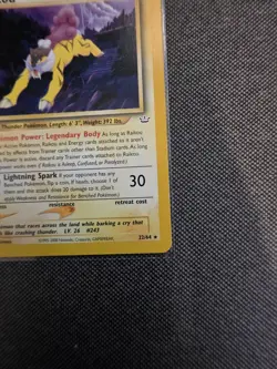 Pokemon Vintage Non Holo Rare Raikou Neo Revelation 22/64 WotC - Image 4