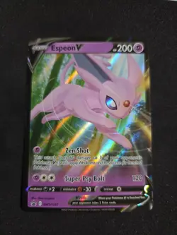 Espeon V SWSH201 Black Star Promo Ultra Rare Holo Pokemon TCG Card NM Foil - Image 1
