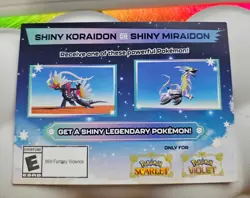Pokemon Scarlet And Violet Serial Code Shiny Koraidon or Miraidon - Image 1