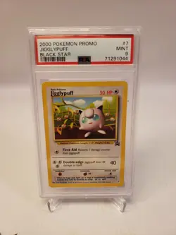 2000 Pokemon Black Star Promo Jigglypuff PSA 9 Mint - Image 1
