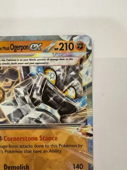 Cornerstone Mask Ogerpon ex 112/167 Double Rare Twilight Masquerade Pokemon - NM - Image 3