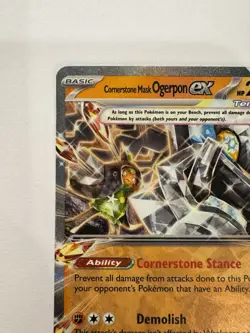 Cornerstone Mask Ogerpon ex 112/167 Double Rare Twilight Masquerade Pokemon - NM - Image 4