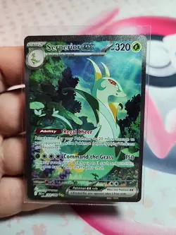 Pokemon TCG Serperior EX 164/086 Illustration Rare Holo Sv: Black Bolt Near Mint - Image 1