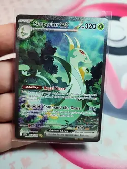 Pokemon TCG Serperior EX 164/086 Illustration Rare Holo Sv: Black Bolt Near Mint - Image 4
