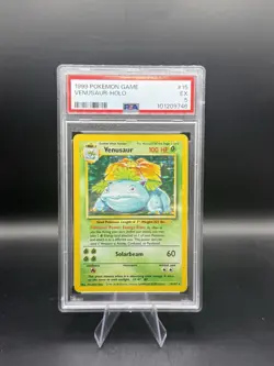 Pokemon TCG: 1999 Base Set Unlimited #15 Venusaur-Holo PSA 5 - Image 1