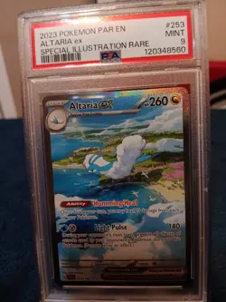 2023 POKEMON PAR EN-PARADOX RIFT #253 ALTARIA EX SPECIAL ILLUSTRATION RARE-PSA 9 - Image 1