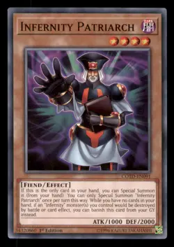 Yugioh Infernity Patriarch #COTD-EN091 Code of the Duelist LP - Image 1