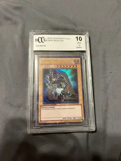 2010 Yugioh Dark Magician LC01-EN005 LEGENDARY COLLECTION BCCG 10 Mint - Image 1
