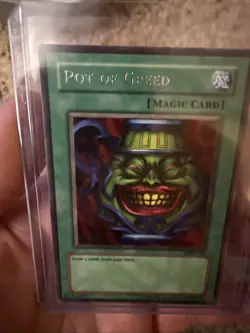 Yu-Gi-Oh! TCG Pot of Greed Legend of Blue Eyes White Dragon LOB-119 Unlimited... - Image 3