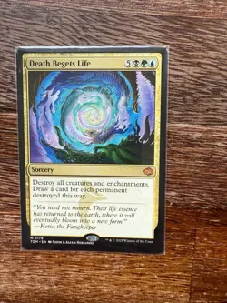 MTG Death Begets Life Tarkir: Dragonstorm Card Near Mint Condition - Image 1