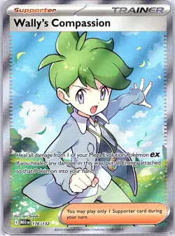 Wally's Compassion - 176/132 ME01: Mega Evolution - Pokemon Card - NM - Image 1