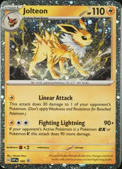 Jolteon 169 (Cosmos Holo) Scarlet & Violet Promo Cards Holo - Image 1