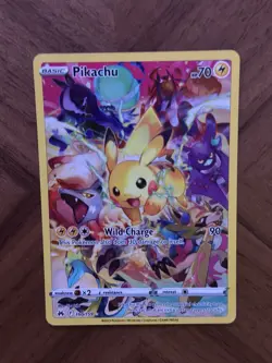 Pokemon Pikachu TCG Full Art Secret Rare Holo Card 160/159 Crown Zenith - Image 3