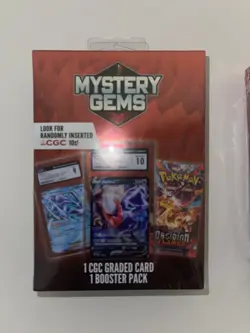 (LOT OF 2) 2025 Pokemon Mystery Gems 1 CGC Graded Card & 1 Booster Pack Each NEW - Image 3