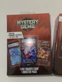(LOT OF 2) 2025 Pokemon Mystery Gems 1 CGC Graded Card & 1 Booster Pack Each NEW - Image 5