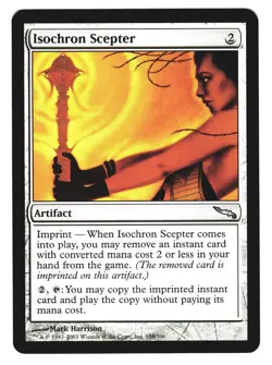 Magic The Gathering MTG - MIRRODIN 2003 MRD - #188 Isochron Scepter LP NM LOT4 - Image 1