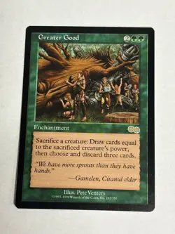 Greater Good (Urza's Saga) NM MTG Free Shipping! - Image 1