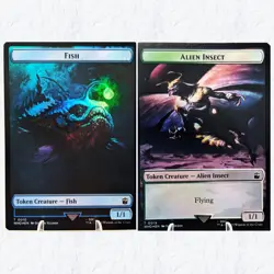 MTG Fish\Alien Insect (Foil) DS Token Universes Beyond: Doctor Who NM - Image 1