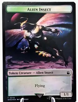 MTG Fish\Alien Insect (Foil) DS Token Universes Beyond: Doctor Who NM - Image 3