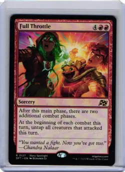 Full Throttle (Rare) #0127 Aetherdrift MTG Near Mint - Image 1