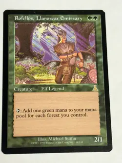 Rofellos, Llanowar Emissary Urza’s Destiny Near Mint 1999 Mtg Magic Gathering - Image 2