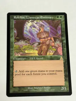 Rofellos, Llanowar Emissary Urza’s Destiny Near Mint 1999 Mtg Magic Gathering - Image 3