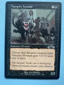MTG Vampire Hounds - 077/143 - Exodus - Common - NM - Magic The Gathering - Image 1