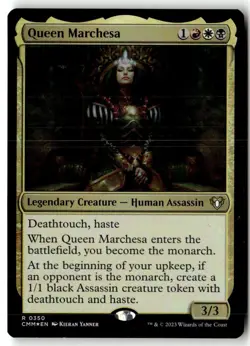 MTG Foil Queen Marchesa - Commander Masters Moderately Played English - Image 1