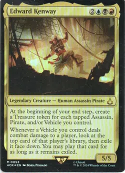 MTG: Assassin's Creed: Foil Edward Kenway: Lightly Played Condition - Image 1