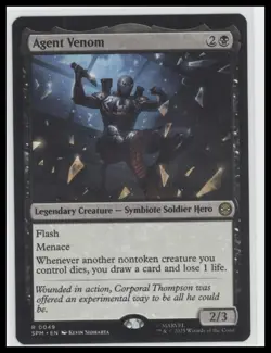 MTG Agent Venom Regular Rare Marvel Spider-Man Universes 2025 - Image 1