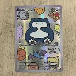 After Skool Hobby Ditto Snorlax 71 Series 2 Holo Pokemon Fan Art Genetic Mystery - Image 1