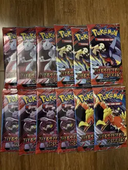 Pokemon TCG Scarlet & Violet Destined Rivals Booster Pack Sealed New x 12 - Image 1