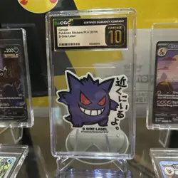 2019 POKEMON STICKERS PT. 4 B-SIDE LABEL - JAPANESE GENGAR CGC 10 PRISTINE - Image 1