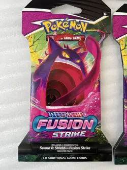 Pokemon TCG Fusion Strike Sleeved Booster Pack Factory Sealed, Lot Of 5-packs - Image 2