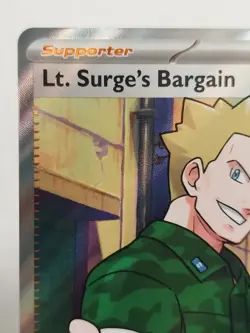 Pokemon TCG Ultra Rare Trainer Lt. Surge's Bargain #170/132 Mega Evolution - Image 4