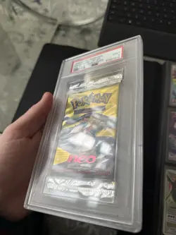 1st Edition Neo Genesis Pokemon Booster Pack Typhlosion Artwork - PSA 9 - Image 3