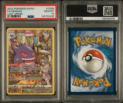 Pokemon Gengar #TG06 2022 Lost Origin Full Art Holo Ultra Rare PSA 10 - Image 3