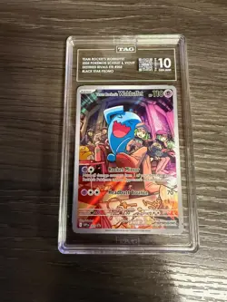Pokemon Team Rocket's Wobbuffet 203 TAG 10 GEM MINT - Image 1