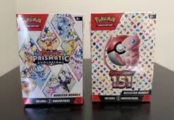 Pokemon TCG Prismatic Evolutions and 151 Booster Bundle Lot - SEALED - Image 1