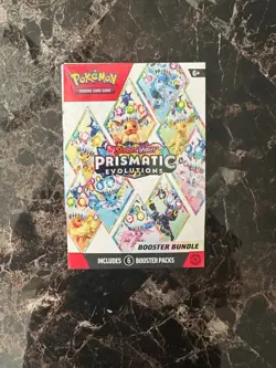 Pokemon TCG Prismatic Evolutions Booster Bundle 6 packs Factory Sealed - Image 2
